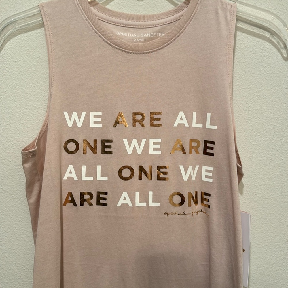 Spiritual Ganster tank WE ARE ALL ONE xs